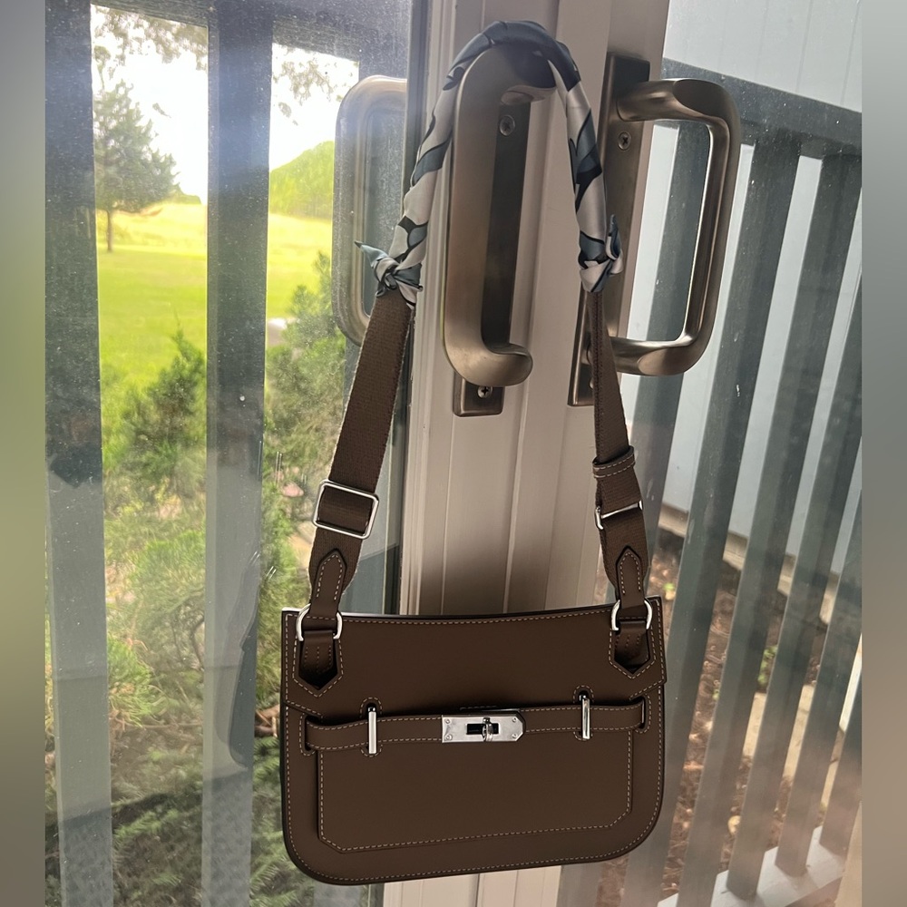 Taupe Leather Bag
